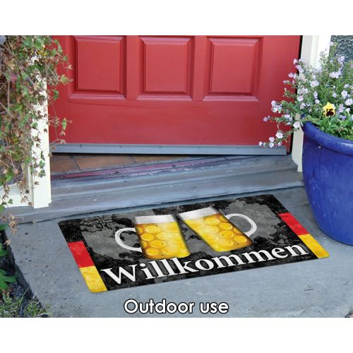  Toland Home Garden 800431 German Welcome Doormat, 18 x 30 Multicolor