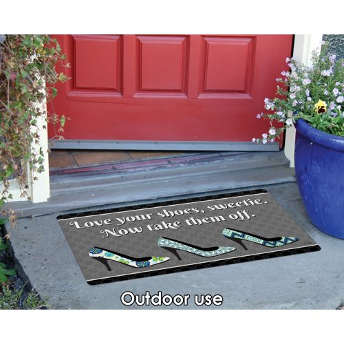  Toland Home Garden 800445 Love Your Shoes Doormat, 18 x 30 Multicolor