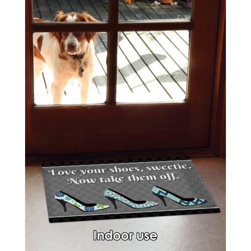  Toland Home Garden 800445 Love Your Shoes Doormat, 18 x 30 Multicolor