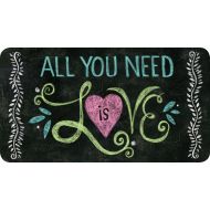 Toland Home Garden All You Need is Love Chalkboard 20 x 38 Inch Decorative Inspirational Heart Anti Fatigue Comfort Mat
