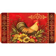 Toland Home Garden Fall Rooster 20 x 38 Inch Decorative Classic Autumn Design Anti Fatigue Comfort Mat
