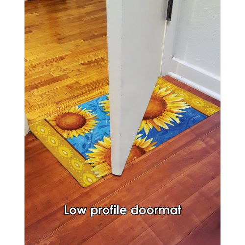  Toland Home Garden Sweet Sunflowers 18 x 30 Inch Decorative Floral Floor Mat Colorful Flower Doormat