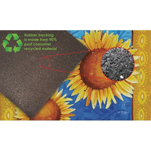  Toland Home Garden Sweet Sunflowers 18 x 30 Inch Decorative Floral Floor Mat Colorful Flower Doormat