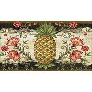 Toland Home Garden Pineapple and Scrolls 20 x 38 Inch Decorative Classic Design Fruit Flower Anti Fatigue Comfort Mat