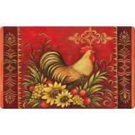 Toland Home Garden Fall Rooster 18 x 30 Inch Decorative Floor Mat Seasonal Autumn Harvest Thanksgiving Doormat