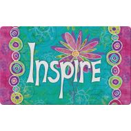 Toland Home Garden Inspire 18 x 30 Inch Decorative Floor Mat Colorful Flower Inspirational Doormat
