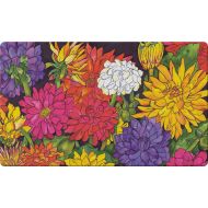 Toland Home Garden Dizzy Dahlias 18 x 30 Inch Decorative Floor Mat Flower Colorful Floral Bouquet Doormat