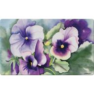 Toland Home Garden Pansy Perfection 18 x 30 Inch Decorative Floor Mat Spring Summer Flower Doormat