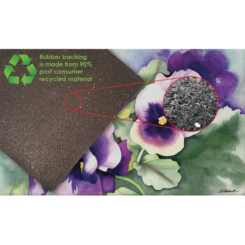  Toland Home Garden Pansy Perfection 18 x 30 Inch Decorative Floor Mat Spring Summer Flower Doormat
