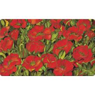 Toland Home Garden Red Poppies 18 x 30 Inch Decorative Floor Mat Floral Colorful Flower Field Doormat