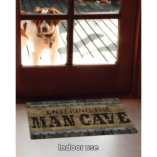  Toland Home Garden 800447 Man Cave Brown Doormat, 18 x 30 Multicolor