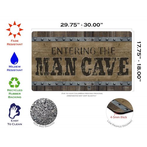  Toland Home Garden 800447 Man Cave Brown Doormat, 18 x 30 Multicolor