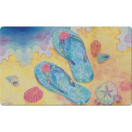 Toland Home Garden Beach Flip Flops 18 x 30 Inch Decorative Floor Mat Summer Sandal Doormat