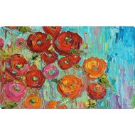 Toland Home Garden Fabulous Flowers 18 x 30 Inch Decorative Flower Floor Mat Colorful Painting Doormat