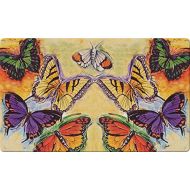 Toland Home Garden Flight of The Butterflies 18 x 30 Inch Decorative Floor Mat Colorful Flying Butterfly Doormat