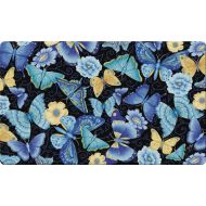 Toland Home Garden Butterfly 18 x 30 Inch Decorative Floor Mat Colorful Flower Monarch Collage Doormat