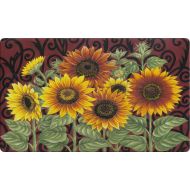 Toland Home Garden Sunflower Medley 18 x 30 Inch Decorative Floor Mat Fall Autumn Flower Seasonal Doormat