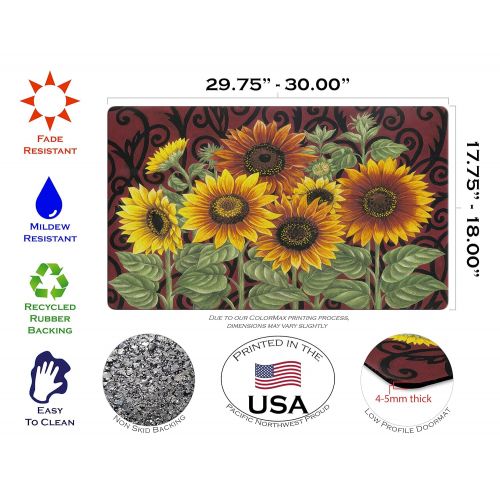  Toland Home Garden Sunflower Medley 18 x 30 Inch Decorative Floor Mat Fall Autumn Flower Seasonal Doormat