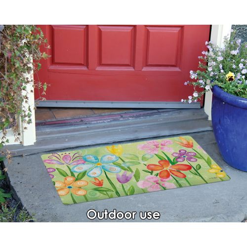  Toland Home Garden Spring Blooms 18 x 30 Inch Decorative Floor Mat Flower Colorful Floral Doormat