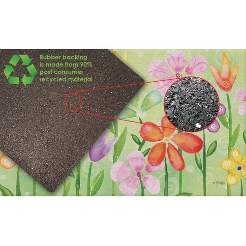  Toland Home Garden Spring Blooms 18 x 30 Inch Decorative Floor Mat Flower Colorful Floral Doormat