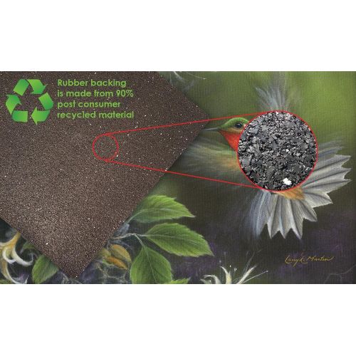  Toland Home Garden Rufous Hummingbird 18 x 30 Inch Decorative Floor Mat Flying Bird Tree Nest Doormat