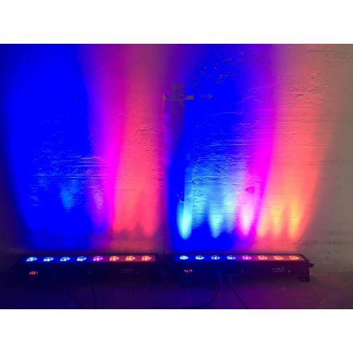  Tom LED Par bar wall wash stage light,TOM 8pcsX3W RGB 3-IN-1 LED and full aluminum house of 7 modes DMX512 for Discopartytheater (RGB)