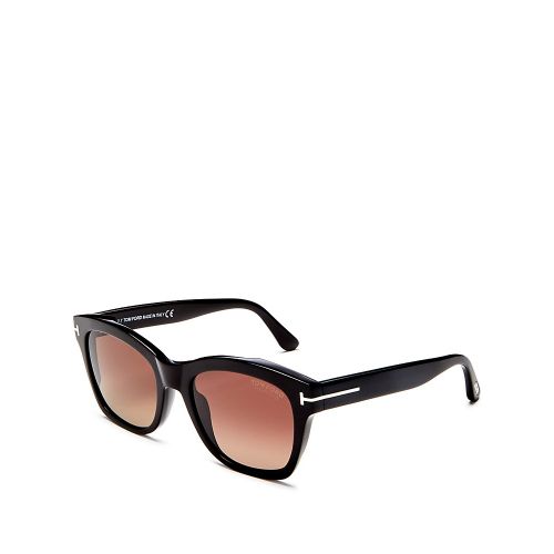  Tom Ford Womens Lauren Polarized Square Sunglasses, 52mm