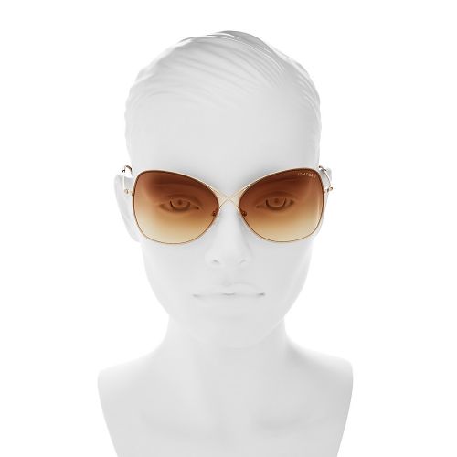  Tom Ford Womens Round Sunglasses, 60mm