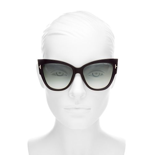  Tom Ford Womens Anoushka Cat Eye Sunglasses, 57mm