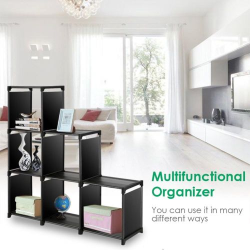  [아마존 핫딜]  [아마존핫딜]TomCare Cube Storage 6-Cube Closet Organizer Shelves Storage Cubes Organizer Cubby Bins Cabinets Bookcase Organizing Storage Shelves for Bedroom Living Room Office, Black