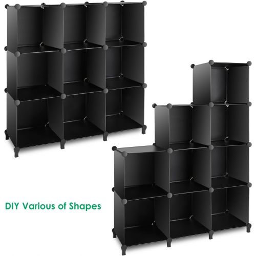  [아마존 핫딜]  [아마존핫딜]TomCare Cube Storage 9-Cube Closet Organizer Shelves Plastic Storage Cube Organizer DIY Closet Organizer Storage Cabinet Modular Book Shelf Shelving for Bedroom Living Room Office,