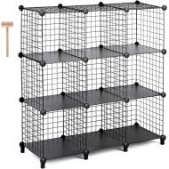 [아마존핫딜][아마존 핫딜] TomCare Cube Storage 9-Cube Metal Wire Cube Storage Storage Cubes Shelves Cube Closet Organizer Stackable Storage Bins DIY Storage Grids Modular Wire Cubes Bookshelf Bookcase for H