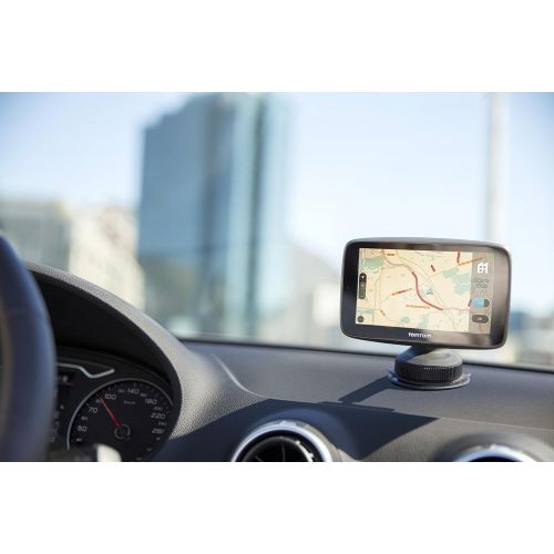  TomTom GO 520 5-Inch GPS Navigation Device with Free Lifetime Traffic & World Maps, WiFi-Connectivity, Smartphone Messaging, Voice Control and Hands-Free Calling