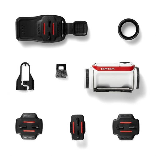  TomTom Bandit Base Pack Actionkamera (Inkl. Basis-Zubehoer, Spritzwassergeschuetzt, keine Kabel erforderlich, einfache Bedienbarkeit, eingebaute Sensoren)