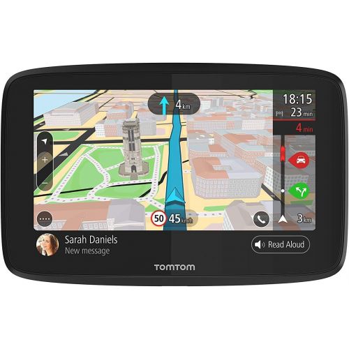  [아마존베스트]TomTom GO 620 6-Inch GPS Navigation Device with Free Lifetime Traffic & World Maps, WiFi-Connectivity, Smartphone Messaging, Voice Control and Hands-Free Calling