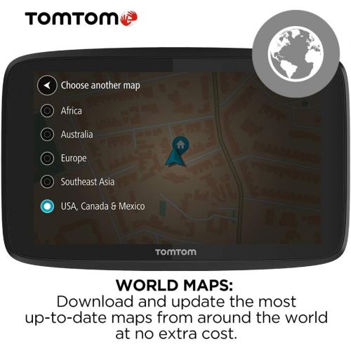 [아마존베스트]TomTom Go Supreme 6 Inch GPS Navigation Device with Traffic Congestion and Speed Cam Alerts Thanks to TomTom Traffic, World Maps, Updates Via Wi-Fi, Handsfree Calling, Click-And-Dr