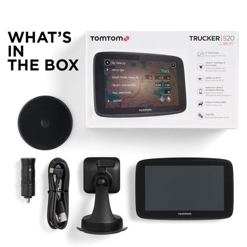  TomTom Trucker 620 6-Inch Gps Navigation Device for Trucks with Wi-Fi Connectivity, Smartphone Services, Real Time Traffic And Maps of North America