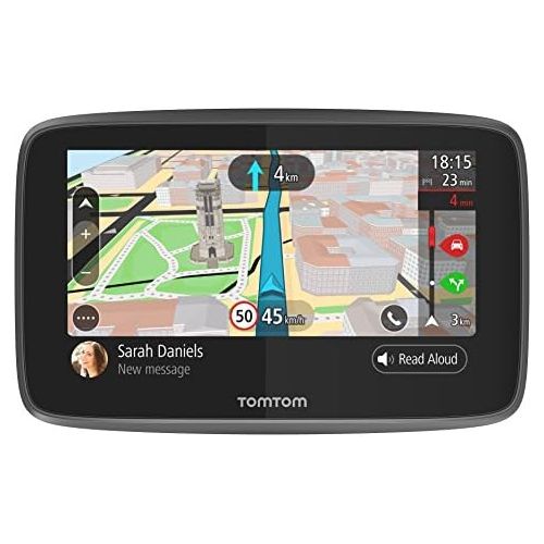  [아마존베스트]TomTom GO 5200 Car Sat Nav (12.7 cm (5 inches), Updates via WiFi, Smartphone Messages, Hands Free, Lifetime World Maps, Traffic Built-in SIM Card