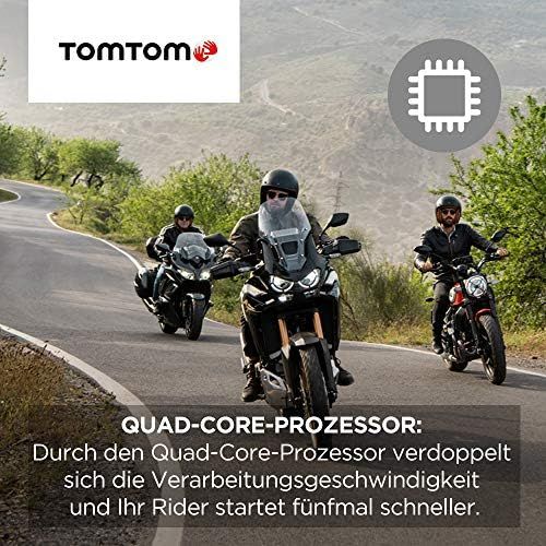  [아마존베스트]TomTom Rider 500 Motorcycle Sat Nav (4.3 inches, with winding and hilly roads especially for motorcycles, Updates via Wi-Fi, compatible with Siri and Google Now)