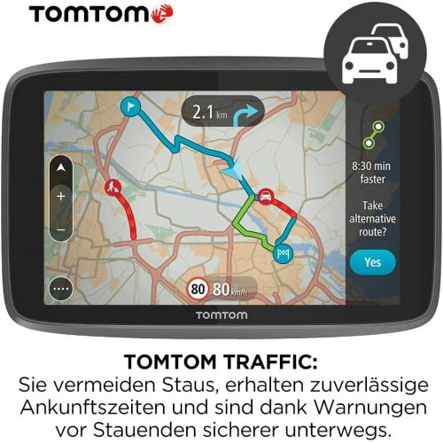  [아마존베스트]TomTom GO Professional 520 Navigation Device for Trucks, Vans and Busses (Updates via Wi-Fi, 12.7 cm (5 inch), Smartphone Messages, Lifetime Map Updates Europe, Lifetime Traffic an