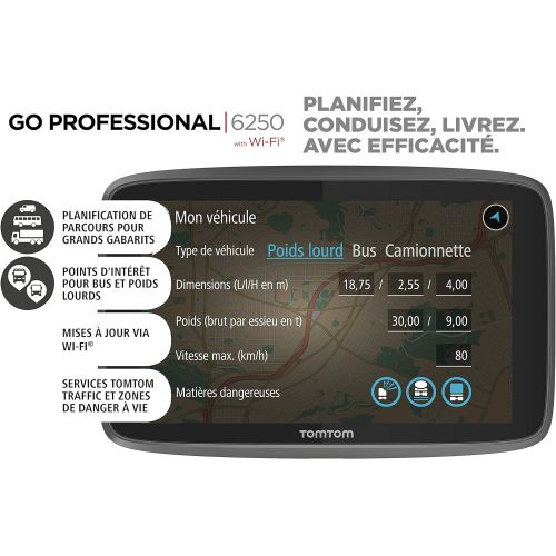  [아마존베스트]TomTom GO Professional 6250 GPS Vehicle Black