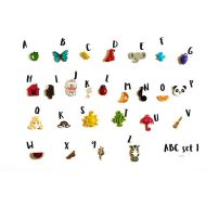 TomToy ABC trinkets for alphabet I spy bag/ bottle, 1-3cm, 1/3/5 objects per letter
