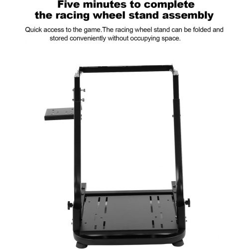  Tomanbery Steering Wheel Stand Racing Rig Exercise Device Racing Support Driving Gaming Simulator Convenient Folded Alloy Steel for G25 G27 G29 G920 Wheel