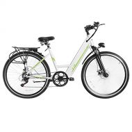 Tomasar Power Electric Bike with Lithium-Ion Battery, 26 inch Wheel Cyclocross Bike (US Stock)