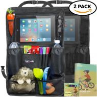 Tomash Backseat Organizer with Tablet Holder  Adjustable Straps for Universal Fit  Insulated Drink Pouches,...