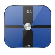 TomaticAu High Precision Digital Body Weight Bathroom Fat Scale Film Electrode Plate Bluetooth Scale High Strength Toughened Glass Weighting Scale with Step-On Technology Black(180kg/100g Bl