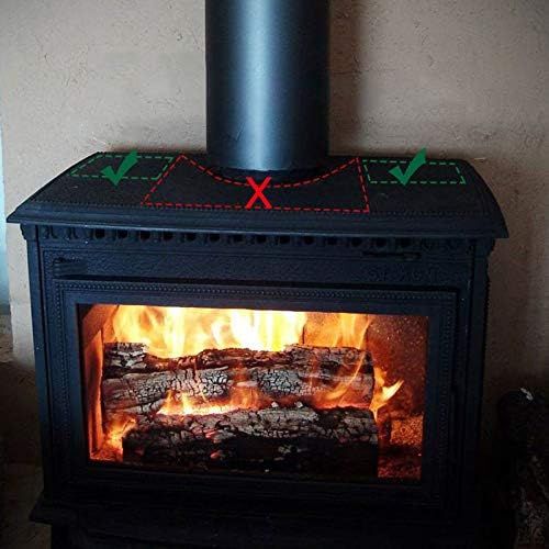  TOMERSUN 3 Blades Heat Powered Stove Fan for Wood/Log Burner/Fireplace