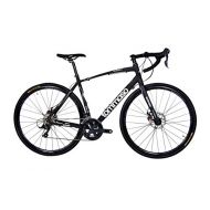 Tommaso Avventura Shimano Sora Gravel Adventure Bike with Disc Brakes, Extra Wide Tires, and Carbon Fork Perfect for Road Or Dirt Trail Touring, Matte Black