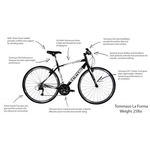  Tommaso La Forma Lightweight Aluminum Hybrid Bike