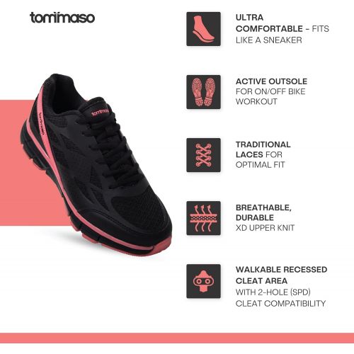  [아마존베스트]Tommaso Venezia Women’s Spin Class, Urban Cycling, & Road Biking Shoes